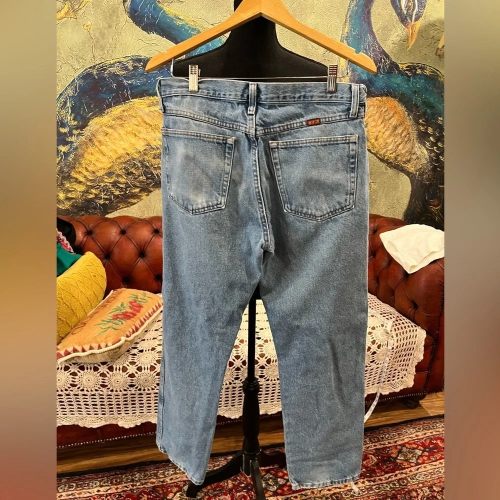 Rustler Blue Straight Leg Jeans Classic Style - Picture 3 of 6